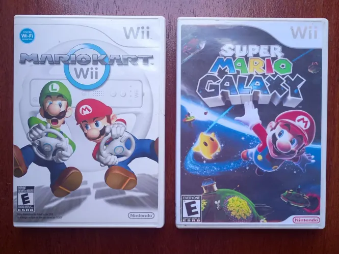 Cd Wii original Mario kart / Mario Galaxy