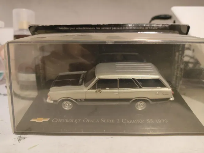 Miniatura Chevrolet Opala 2 Caravan SS 1978 1/43 Coleção Chevrolet Edição N- 014