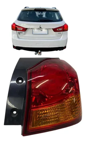 Lanterna Traseira Direita Mitsubishi Asx Led 2011 A 2021 Direito/passageiro Vermelho