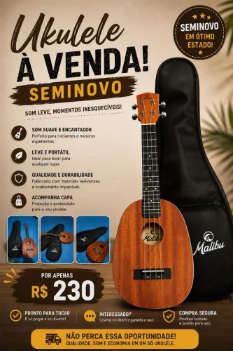Ukulele semi novo