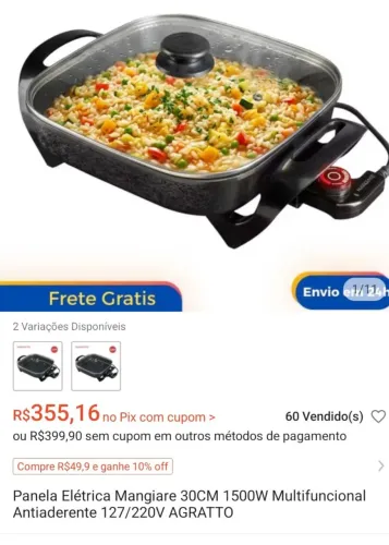 Panela elétrica agratto