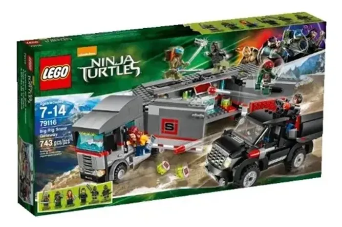 Lego tartarugas ninjas completo com minifiguras, pecas e manual