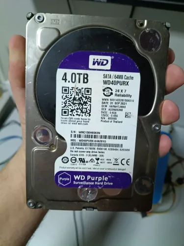 HD 4TB WD PURPLE PERFEITO ESTADO SEMI NOVO.
