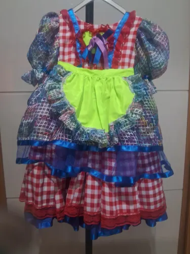 Vestido de festa junina infantil