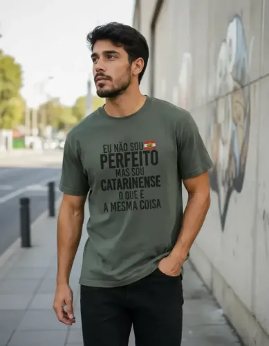 CAMISA SC VERDE 100% ALGODAO LINHA PREMIUM SUEDINE