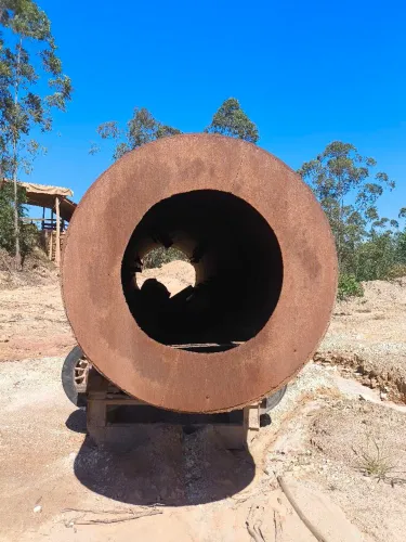 Forno/secador industrial rotativo 