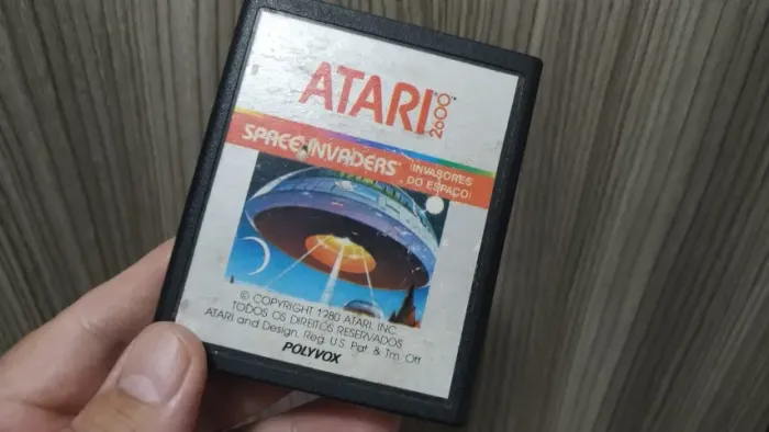 Cartucho Original Atari 2600 - Space Invaders - Polivox (Usado)