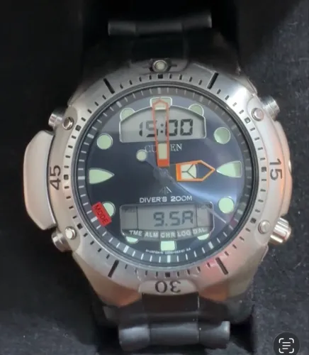 Relógio citizen aqualand jp1060 azul petróleo 