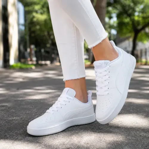 tenis puma rickie feminino confortável branco estiloso novo casual blogueira dia trabalho