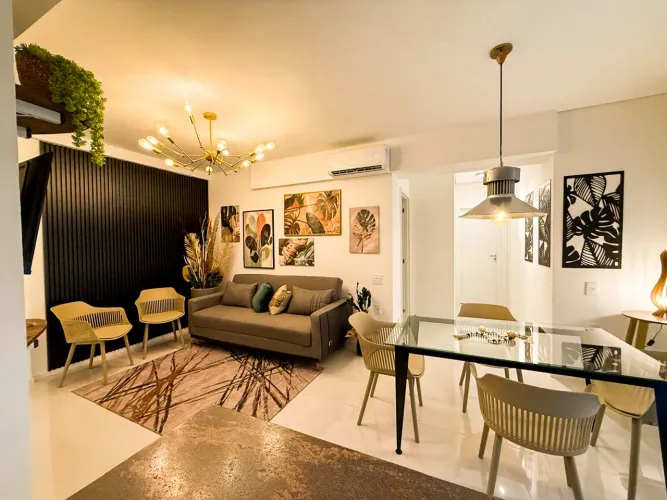 Apartamento Mobiliado com 03 quartos disponível para locação no setor Bueno em Goiânia-Go