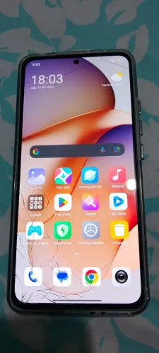 Redmi note 13 todo original apenas tela trincada