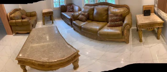 Jogo de Sofás & Mesa de Sala