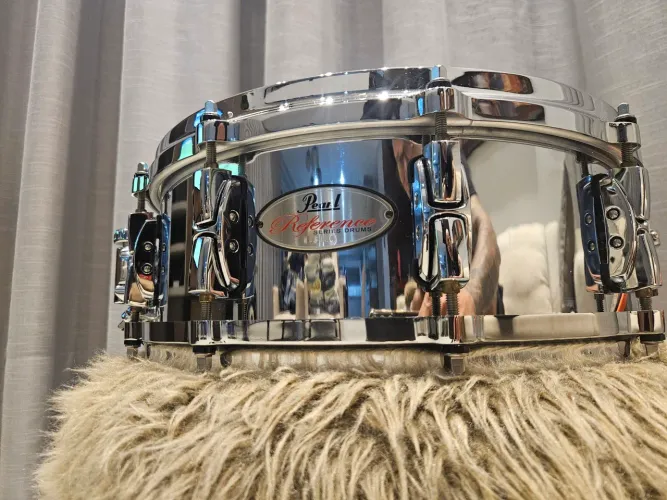 Caixa Pearl Reference Series Steel 14x5 - Impecável