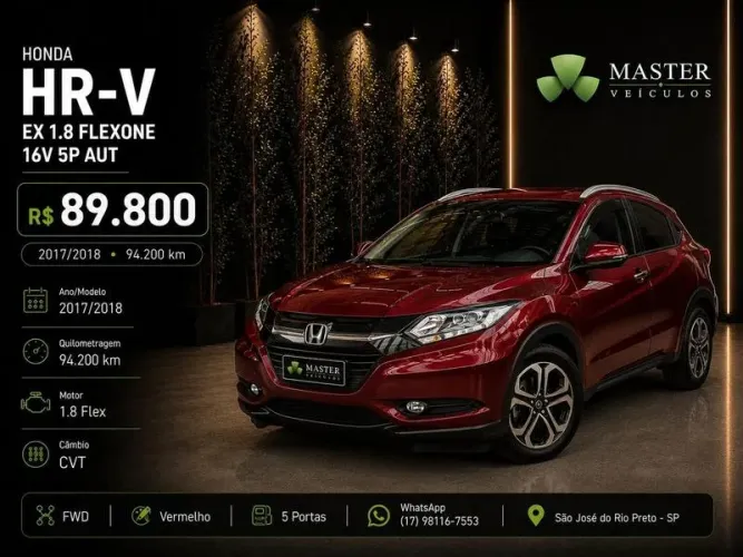 Honda HR-V EX 1.8 Flexone 16V 5P Aut. 2018