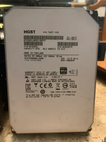 HD 8TB SAS 3,5-HGST 12gp/s