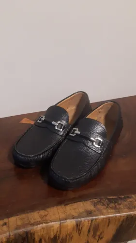 Sapato mocacim de couro zara