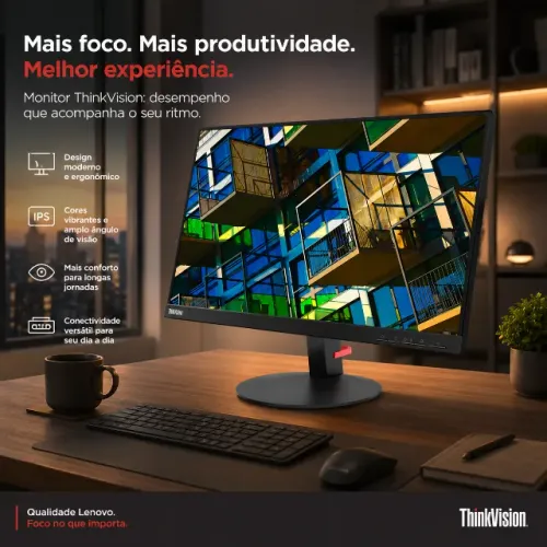 MONITOR LENOVO THINKVISION S22E-19 21,5" / 3 ANOS ON SITE