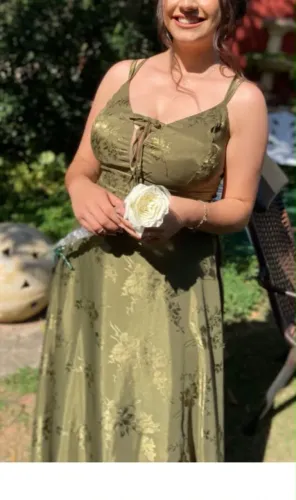 Vestido madrinha - Verde Oliva