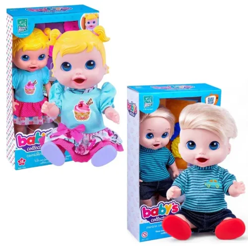 Boneca Baby Comidinha Alive Menina Come E Faz Caquinha C/Acessórios Original Super Toys