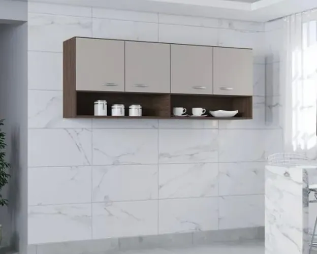 Armário aéreo com 4 portas!