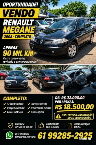 Renault Megane Sedan Expression Hi-flex 1.6 16V 2007