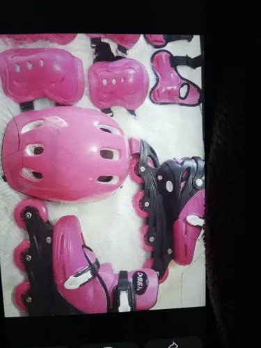 Patins com kit de segurança novo