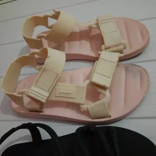 Sandália feminina preta Ipanema sandália feminina rosa Rider tamanho 35