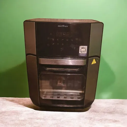 AIR FRYER BRITÂNIA OVEN BFR2100 PRETO 12 LITROS COM TIME