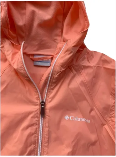 Jaqueta Corta-Vento Columbia Feminina Rosa Claro Original EUA