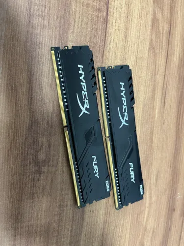 16GB (2x8) Memória HyperX Fury, 2400MHz, DDR4, CL15