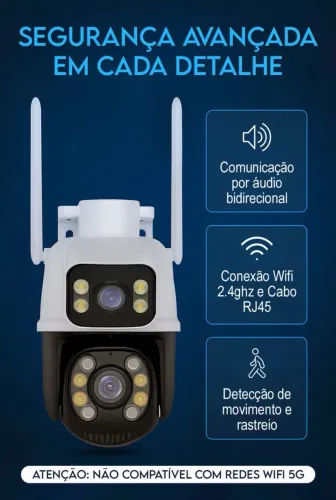 Câmera de monitoramento e seguranca