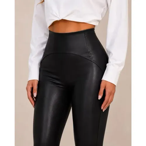 Calça PU flanelada
