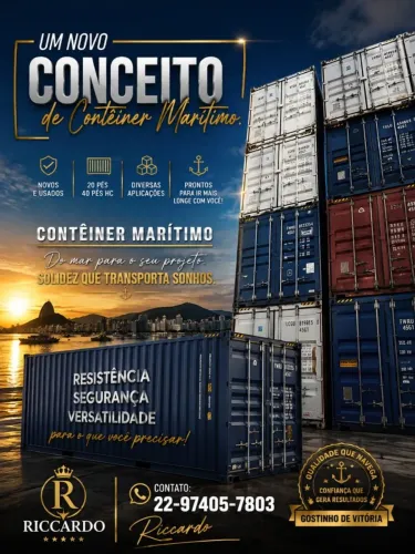 Contêineres Marítimos novos e usados