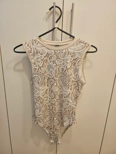Body estampado imitando renda (NOVO) Shein
