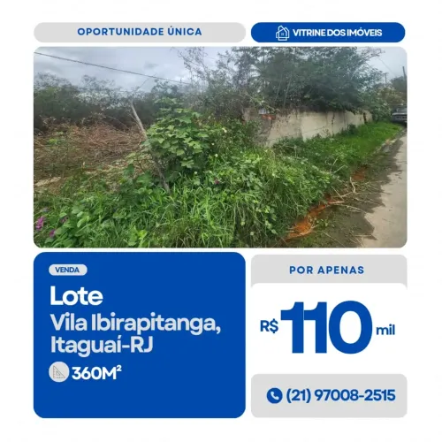#VENDO Lote em Vila Ibirapitanga, Itaguaí-RJ.