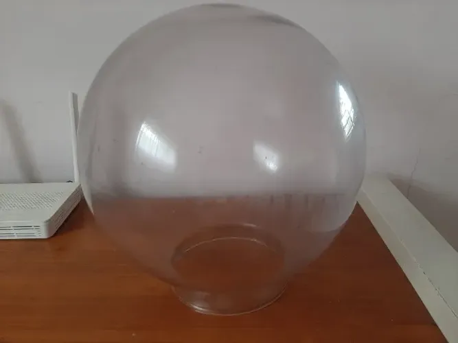 Cúpula luminária/globo grande para postinho jardim 30 X 30 cm