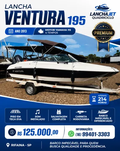 Lancha ventura 195 