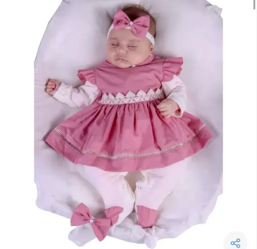 Saída maternidade menina 4 peças