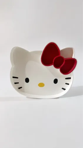 HELLO KITTY 3D DECORATIVA | BANDEJA, PETISQUEIRA E ORGANIZADOR MULTIUSO