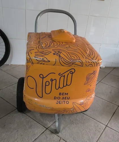 Carrinho de picolé L400, de 350 a 400 picolés com 10 placas de congelamento 