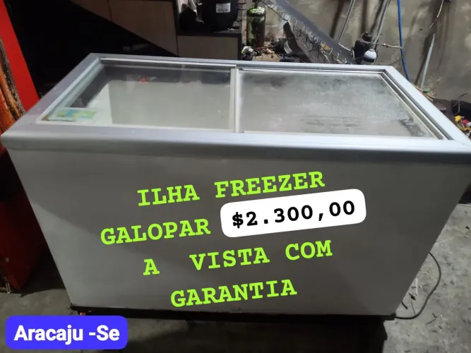 ILHA FREEZER GELOPAR SEMINOVA