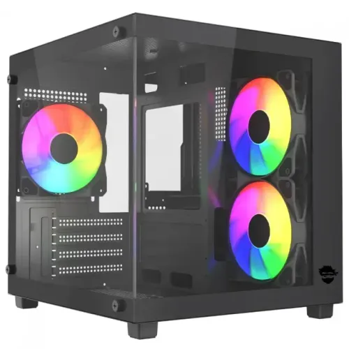 Gabinete Gamer Ninja + 3 Fans Rainbow RGB