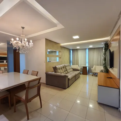 3 suítes, Mobiliado, 100 m2, 2 Vagas, Ed Ilha Murano