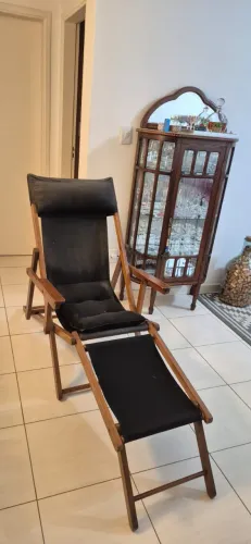 Cadeira espreguiçadeira retrô