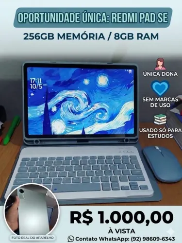 TABLET REDMI PAD SE 256GB+8GB RAM