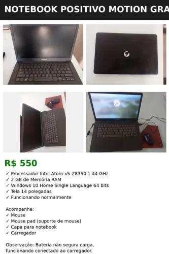Notebook usado 