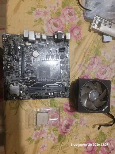 Ryzer 7 2700x + placa mãe asus b350m-k prime com defeito + cooler amd wraith prism