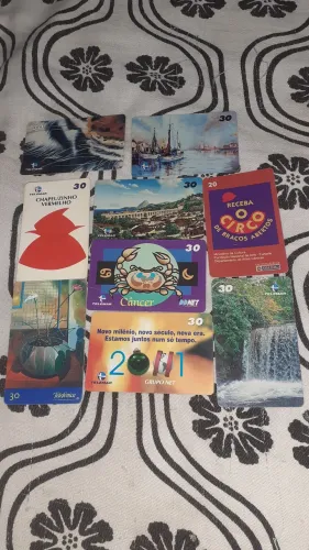 Cartões telefones antigos todos por 30 reais.zap. *.