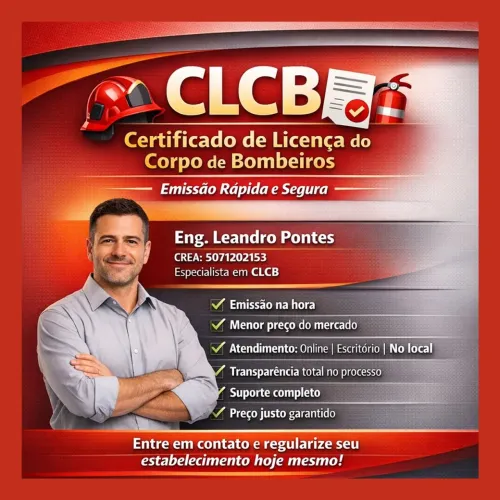 EMISSÃO DE CLCB - CERTIFICADO DO CORPO DE BOMBEIROS