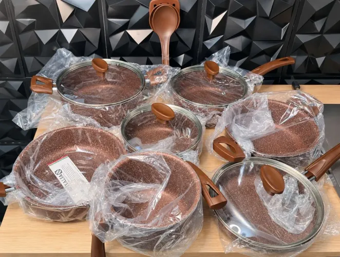 Conjunto de panelas antiaderente 10 peças